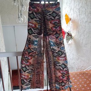 Multicolor Boho Gypsy Pants